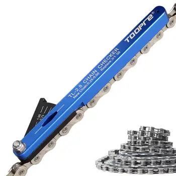 Bike Chain Checker Инструмент для износа цепи Прочный инструмент для проверки велосипедной цепи из алюминиевого сплава с высокопрочным обслуживанием велосипедной цепи