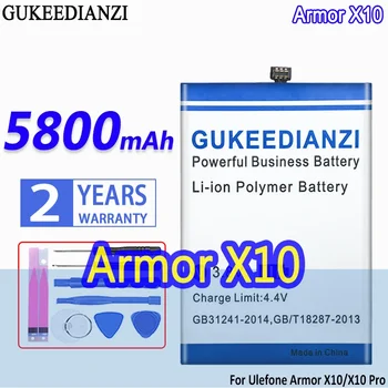  Аккумулятор большой емкости GUKEEDIANZI 3099 5800 мАч для Ulefone Armor X10 Pro