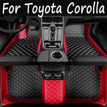 Автомобильные коврики для Toyota Corolla Cross 2022 2023 Пользовательские автомобильные накладки для ног Автомобильный ковер Аксессуары для интерьера