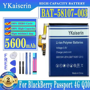 YKaiserin 5600 мАч BAT-58107-003 Аккумулятор для Blackberry Q30 Passport 4G SQW100-1 SQW100-3 Q 30 Аккумулятор для мобильного телефона + бесплатные инструменты