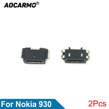 Aocarmo 2 шт./лот USB-зарядка Зарядный порт Разъем док-станции Запасная часть для Nokia Lumia 930 1520 N1520 N930