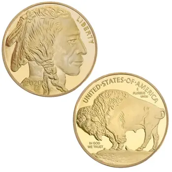 Свобода Божья Монета Американский Белоголовый Орлан Позолоченная Коллекция Тонкая Монета Подарочный Значок