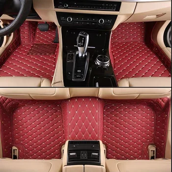  изготовленная на заказ модель автомобиля кожаный коврик для пола автомобиля 100% для сиденья Arona Leon Ateca Tarraco Ibiza Alhambra Toledo Arona Автомобильный стайлинг
