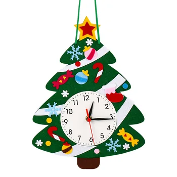 Рождественские часы своими руками Монтессори Искусство Ремесла - Развивающие настенные часы для детей, Часы, Минуты, Секунды, Познание, Игрушки для детей
