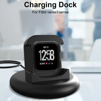 Зарядная док-станция для Fitbit Versa 3 Аксессуары для смарт-часов Аксессуары Кабель USB Зарядка Подставка для данных Подставка для зарядных устройств Fitbit Sense