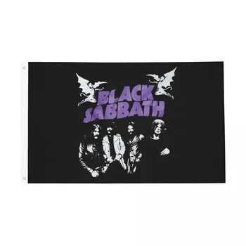 Black Sabbathe Ozzy Rock Flags Двухсторонний Внутренний Открытый Баннер Всепогодный Домашняя Комната Общежитие Настенный Декор 90x150 см