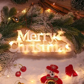 Новогодние светодиодные рождественские украшения для дома Висячая гирлянда Рождественская елка Декор Орнамент 2023 Navidad Рождественский подарок Новый год