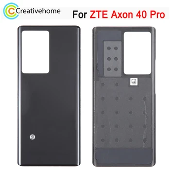  стеклянная задняя крышка для ZTE Axon 40 Pro Аккумулятор телефона Задняя крышка Ремонтная запасная часть