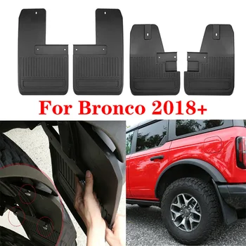 1Set ABS Переднее и заднее крыло Брызговик для Ford Bronco 2021-2023 Брызговики Брызговик Автомобильная шина Крыло Расширители Аксессуары
