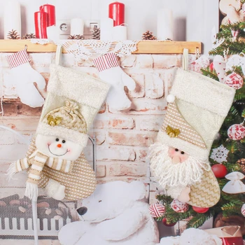красочный рождественский носок подарочная сумка многоцелевая рождественская елка висячее украшение для красочной домашней гостиной спальни