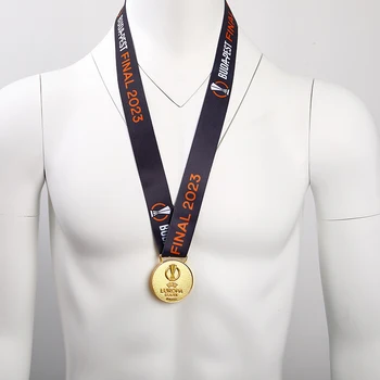 Лига Европы Чемпионы Футбольная Медаль Металлическая Медаль Реплика Медали Золотая Медаль Футбольные Сувениры Болельщики Коллекция Подарок