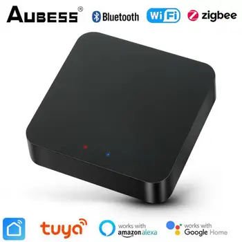 Tuya Smart Gateway Hub Многорежимный WiFi Bluetooth ZigBee Мост для умного дома Приложение Поддержка беспроводного пульта дистанционного управления Alexa Google Home
