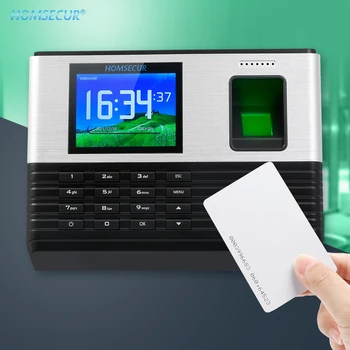 HOMSECUR A-L355 Новая карта отпечатков пальцев и RFID Учет рабочего времени + бесплатное программное обеспечение + WiFi + DST