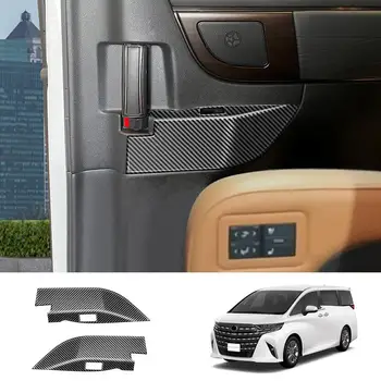  для Toyota Alphard / Vellfire серии 40 2023 г. Подлокотник средней двери из углеродного волокна Крышка переключателя стеклоподъемника Крышка управления GL