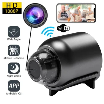 1080P HD Mini Wifi Камера Радионяня Внутренняя камера видеонаблюдения Камера ночного видения IP-камера Аудио Видео Рекордер