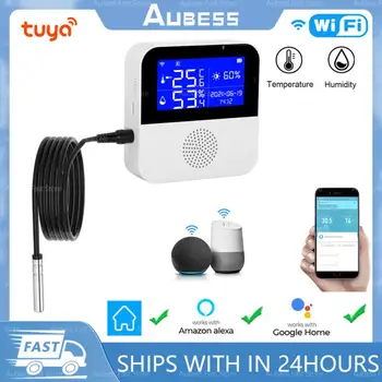 AUBESS Tuya Wifi Smart Temperature Switch Интеллектуальный термостат мониторинга, совместимый с Alexa Google Home Assistant