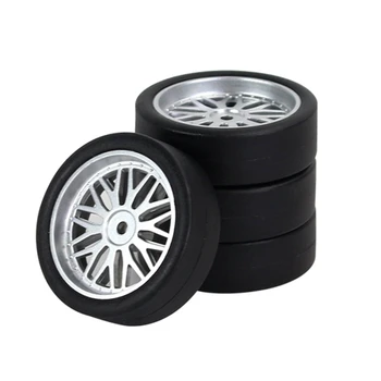 4 шт. 32 мм RC Drift Tire Wheel Hard Tire Parts Аксессуары для LDRC AE86 1/18 RC Авто Апгрейд Запчасти Аксессуары