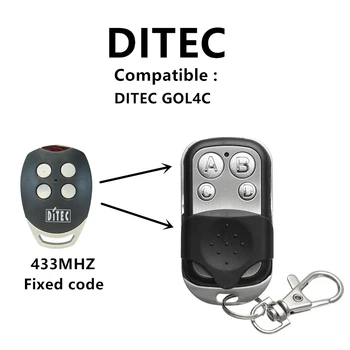 DITEC GOL4C 433 МГц Пульт дистанционного управления с фиксированным кодом Ручной передатчик гаражной команды GOL4C DITEC Устройство открывания гаражных ворот 433,92 МГц