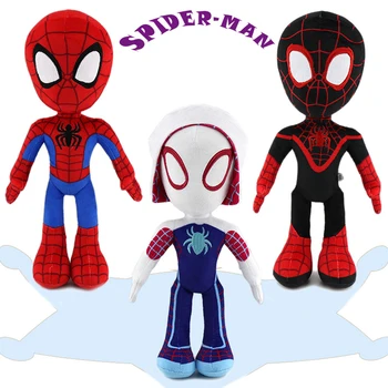 Marvel Spider-man: Across The Spider-verse Плюшевые кукольные игрушки Человек-паук и его друзья Плюшевые куклы-игрушки Подарок на день рождения