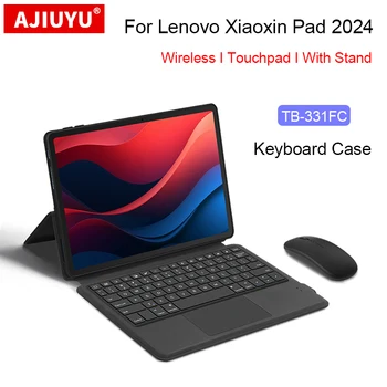 Smart TrackPad Чехол для клавиатуры для Lenovo Xiaoxin Pad 2024 11-дюймовый защитный чехол для планшета Tab M11 TB-331FC Арабский Французский Корейский