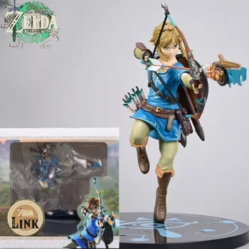 22 см Zelda Series Breath Of The Wild Link Модель ПВХ Модель Аниме Персонаж Статуя Подарок Игрушка Настольный Подарок Друг Подарок на день рождения