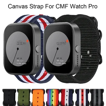 Нейлоновый холщовый ремешок для CMF by Nothing Watch Pro Smart Watch Band Аксессуар Замененный браслет для CMF Watch Pro Wristband Correa
