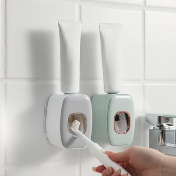 Автоматическая соковыжималка для зубной пасты Настенные аксессуары для ванной комнаты Водонепроницаемая соковыжималка для зубной пасты Держатель зубной щетки Инструменты