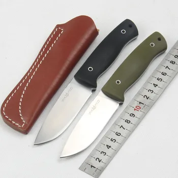 новейший нож с фиксированным лезвием D2 Blade Тактические охотничьи ножи для покетов Открытый кемпинг Выживание Мульти Дайвинг Инструменты и кожаные ножны