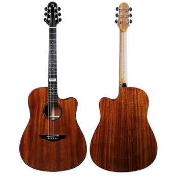 6 струн Акустическая гитара 41-дюймовая народная гитара Guitarra 20 ладов Гитара из красного дерева для начинающих взрослых Струнный инструмент