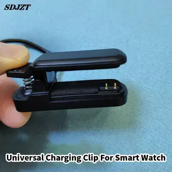  Смарт-часы 2-контактный зажим для зарядного устройства 4 мм 3 мм универсальный кабель док-станции для смарт-браслета