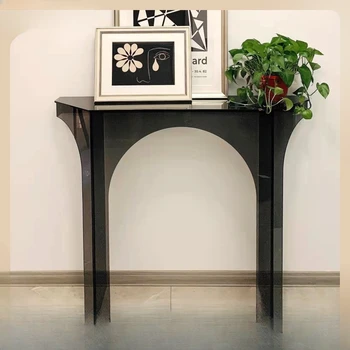 Простой скандинавский стол на крыльце Американский роскошный стол с торцевым видом минималистичный длинный стол в ветре к стене