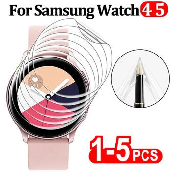 Мягкая гидрогелевая пленка для Samsung Galaxy Watch Active 4 2 40 мм 44 мм Защитная пленка для экрана Watch Gear S2 S3 Classic Frontier Sport