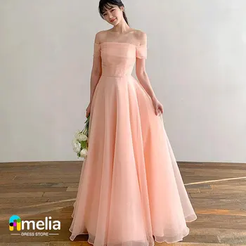 Amelia A-Line Выпускное платье с короткими рукавами Вечернее платье с длиной до пола Женщины Свадебная вечеринка Вечерние платья Arabia