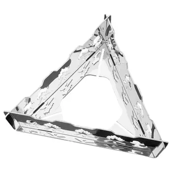 Походная печь Лобовое стекло Треугольное ветровое стекло из нержавеющей стали для 3-головочных печей Увеличение теплопередачи Металлическое лобовое стекло для мини