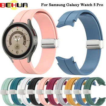 BEHUA 20 мм Ремешок для Samsung Watch 5 5pro Watchband Galaxy 6 6 Classic Smartwatch Band с булавкой Correa Браслет Ремень Аксессуары