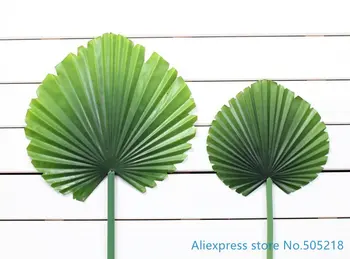 1 шт. Красивый искусственный веер в форме пластика сушеные зеленые листья растение домашнее свадебное украшение подарок F424