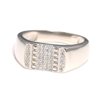  Кольца из стерлингового серебра с камнями Имитация бриллианта Юбилейные мужские обручальные кольца высокого качества