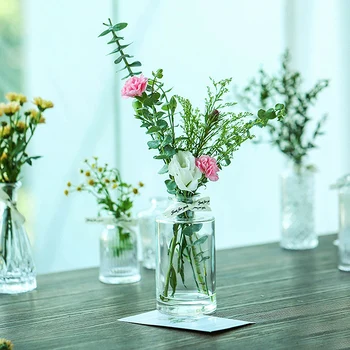 Скандинавские растения Ваза Свадебный декор Центральный элемент Украшения стола Прозрачные вазы