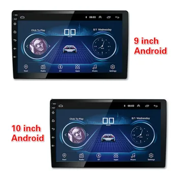 9 дюймов 10 дюймов Android 9.0 Универсальное авто Радио Видео 2-din Android GPS Навигация Bluetooth 4.0 GPS Зеркало Мобильный Интернет Ссылка