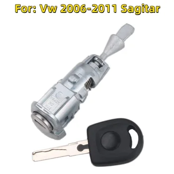 OEM Цилиндр замка левой двери Автоматический цилиндр дверного замка для Vw 2006-2011 Sagitar с ключом 1 шт.