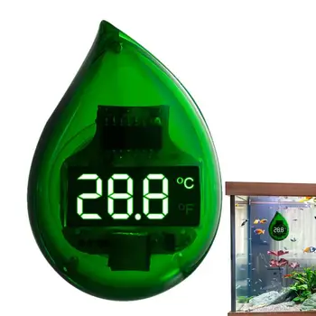 Цифровой аквариумный термометр Светодиодный дисплей Термометр для аквариума Террариумный термометр Мини-термометр для аквариумов Стеклянные контейнеры
