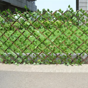 Искусственный садовый забор для растений Экран конфиденциальности с защитой от ультрафиолета На открытом воздухе Для внутреннего использования Садовый забор Задний двор Домашний декор Зеленые стены