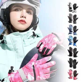 Сенсорный экран Лыжные перчатки Мужчины Женщины Теплые Ветрозащитные Верховая езда Пешие прогулки Катание на лыжах Скейтборд Сноуборд Перчатки Перчатки для снегоходов Грелка для рук