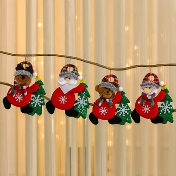 Рождественские украшения Танцующий старик Маленький кулон Рождественская елка Снежинка Аксессуары Ткань Маленький кулон Продажа
