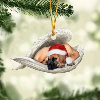 2022 Новый спящий ангел собака рождественские забавы кулон мультфильм рождественская елка кулон рождественское украшение кулон рождественский дом