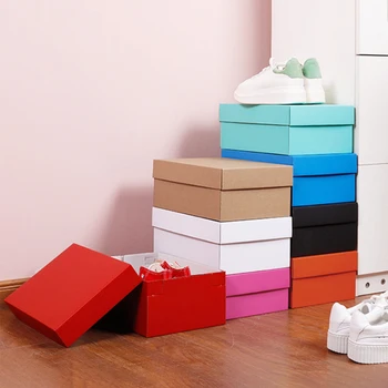 5Packs Подарочные бумажные коробки Коробка из гофрированного картона Коробка доставки Упаковка Пустая коробка Бизнес Почтовый ящик Коробка для обуви Коробка для доставки