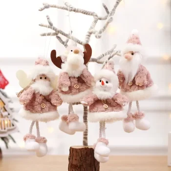 Рождественские украшения Креативный рождественский кулон Старик Снежная кукла Рождественская елка Кулон Мини-кукла