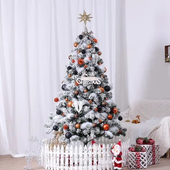  зашифрованный набор флокированных рождественских елок новогодний подарок роскошные искусственные елочные украшения семейный navidad украшение дома