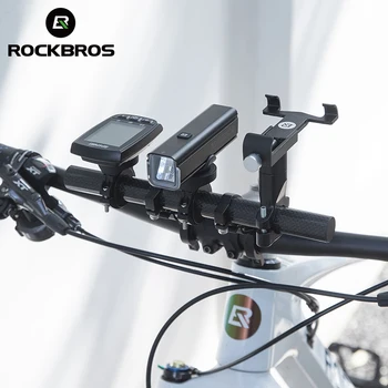 ROCKBROS Велосипедная ручка Удлинитель Кронштейн Телефон Gopro GPS Держатель Carbon Grain MTB Многофункциональное крепление Поддержка велосипеда Аксессуар