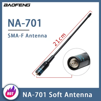 Nagoya NA-701 SMA-женская УФ-двухдиапазонная мягкая антенна с высоким коэффициентом усиления для рации Baofeng UV5R BF-888S UV82 UV-9R Plus UV-10R UV-16
